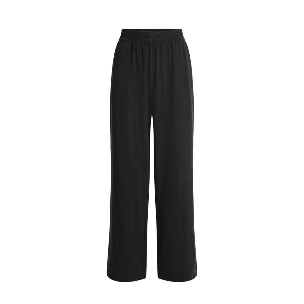 SKIMS NWT Cotton Jersey Wide Leg Pant - Soot - Picture 5 of 6